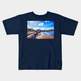 Conwy castle And Harbour Kids T-Shirt